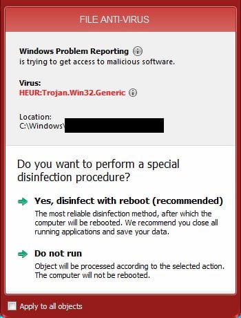 avg false positive win32 heur