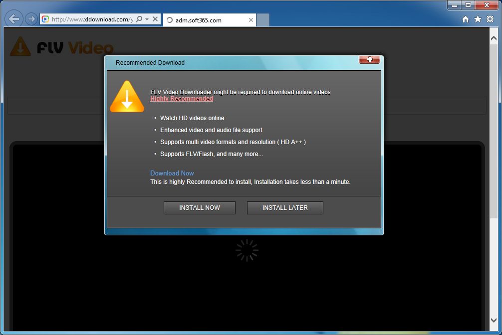 [Image: Xldownload.com popup virus]