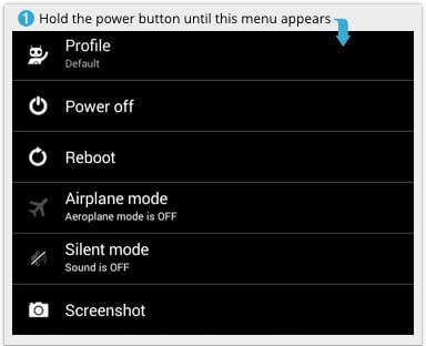 [Image: Android Power off menu]