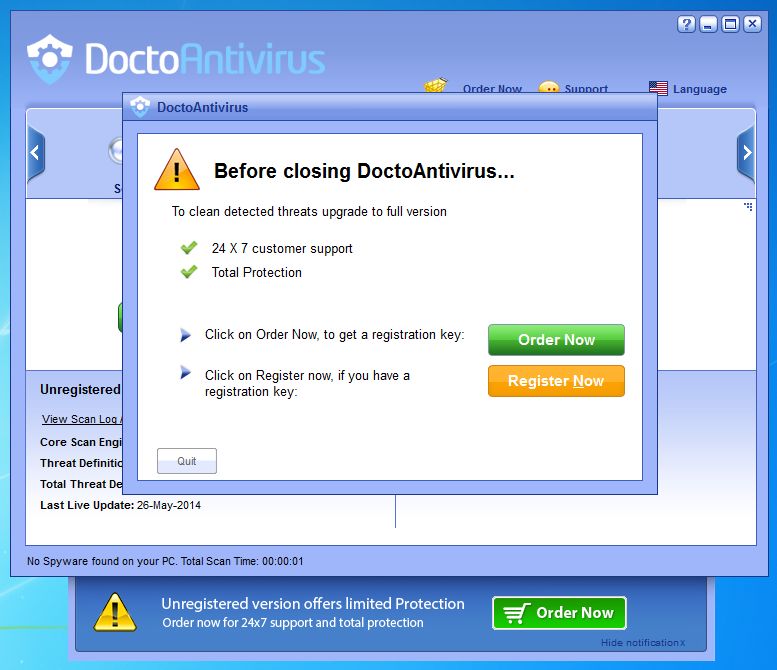 [Image: DoctoAntivirus pop-up]