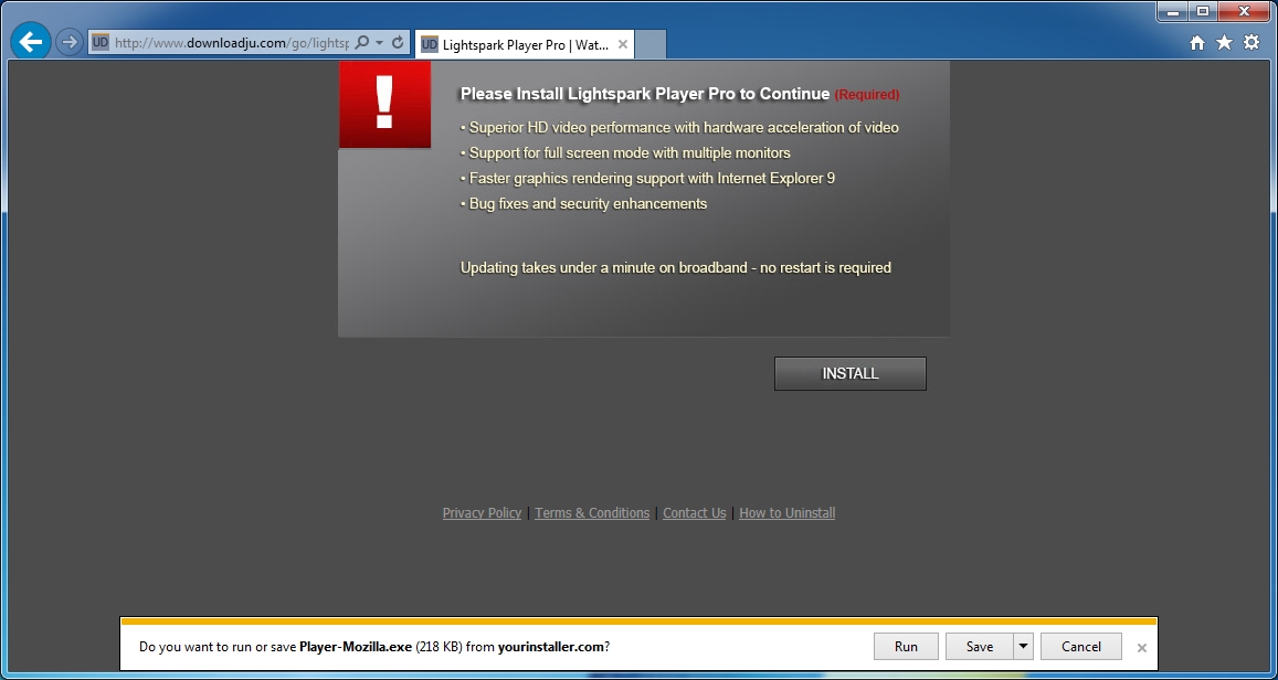 [Image: downloadju.com popup virus]