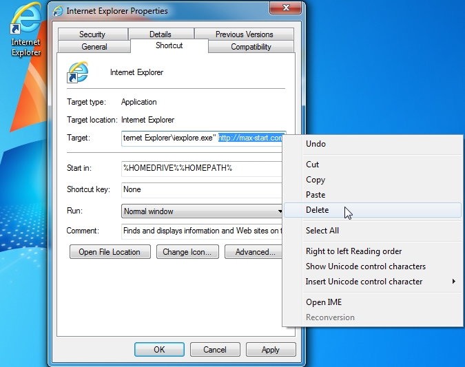 [Image: Max-Start.com virus]