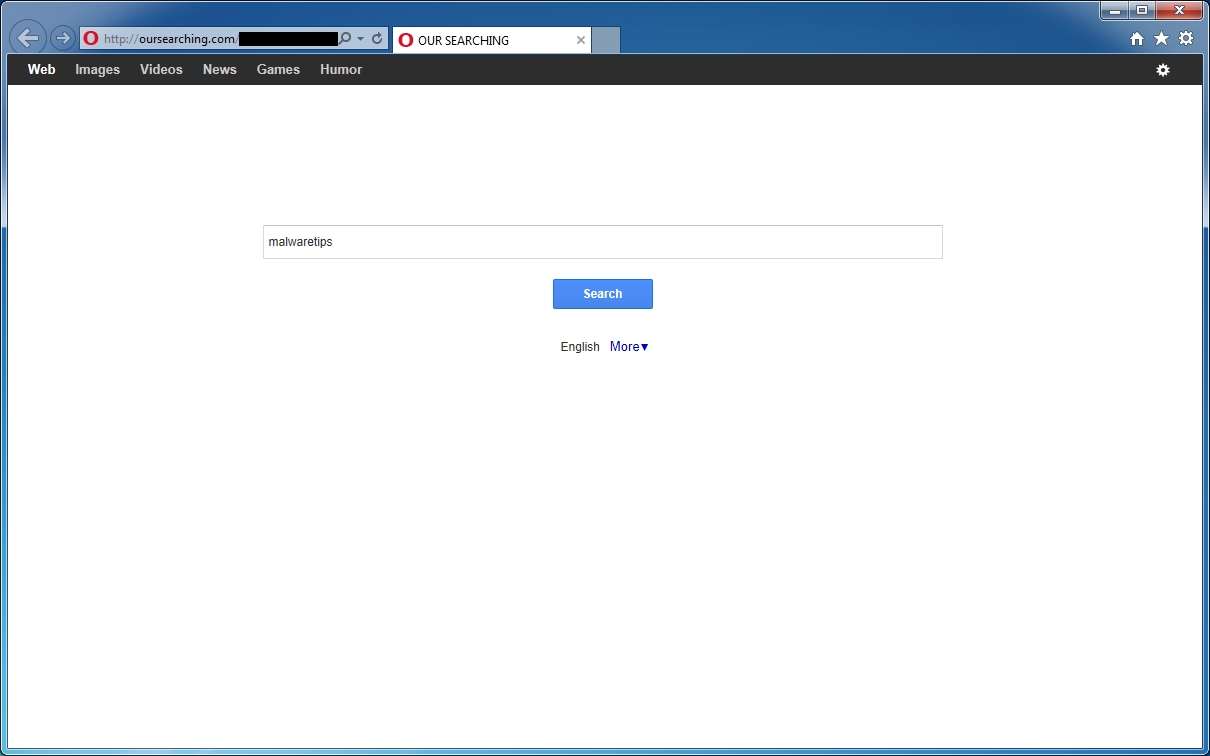 [Image: OurSearching.com redirect]