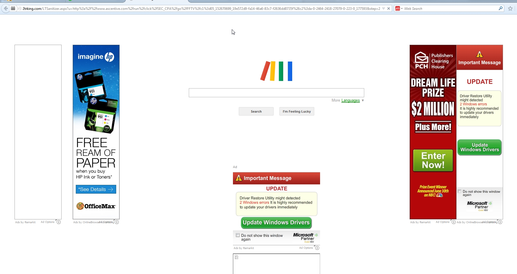 [Image: Srv2Trking.com popup virus]