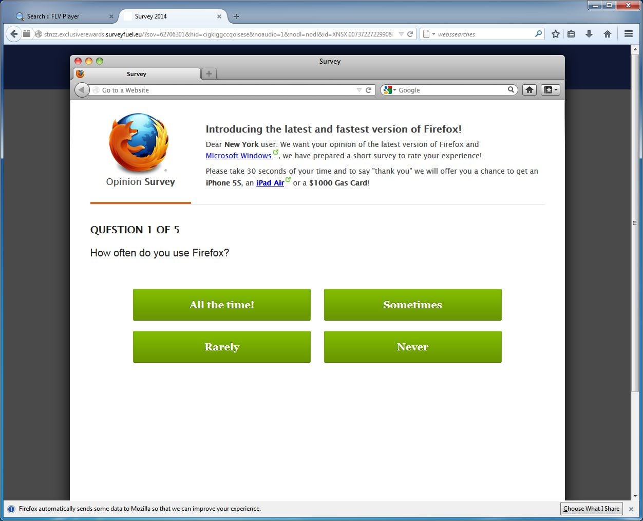 [Image: Surveyfuel.eu popup ads]