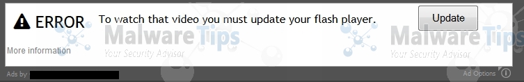 [Image: To watch that video you must update your flash player virus]