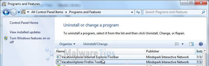 [ImagE: Uninstall Ask-Tb.com malicious program]