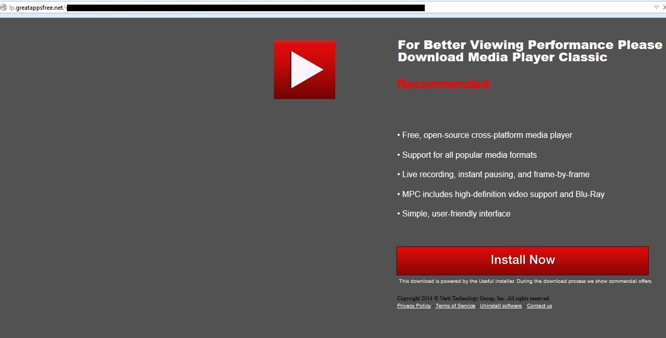 [Image: Lp.greatappsfree.net pop-up virus]