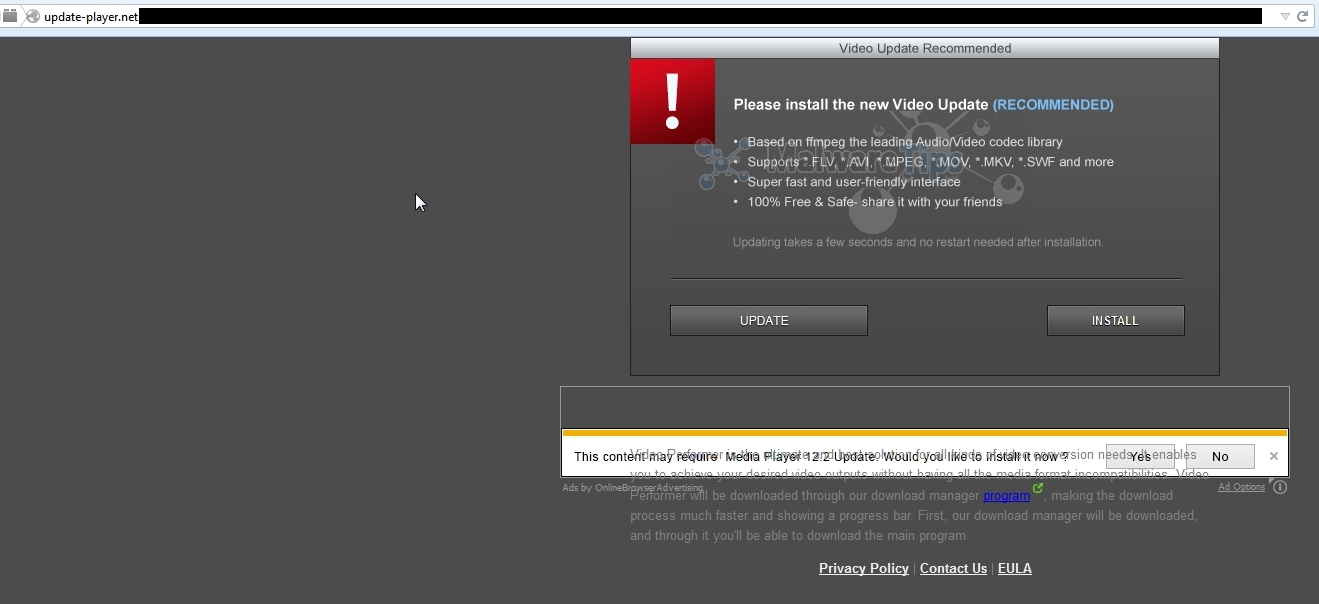 [Image: Update-Player.net pop-up virus]