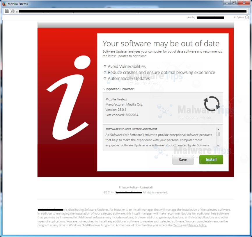 [Image: Ner.makepre.net pop-up ads]
