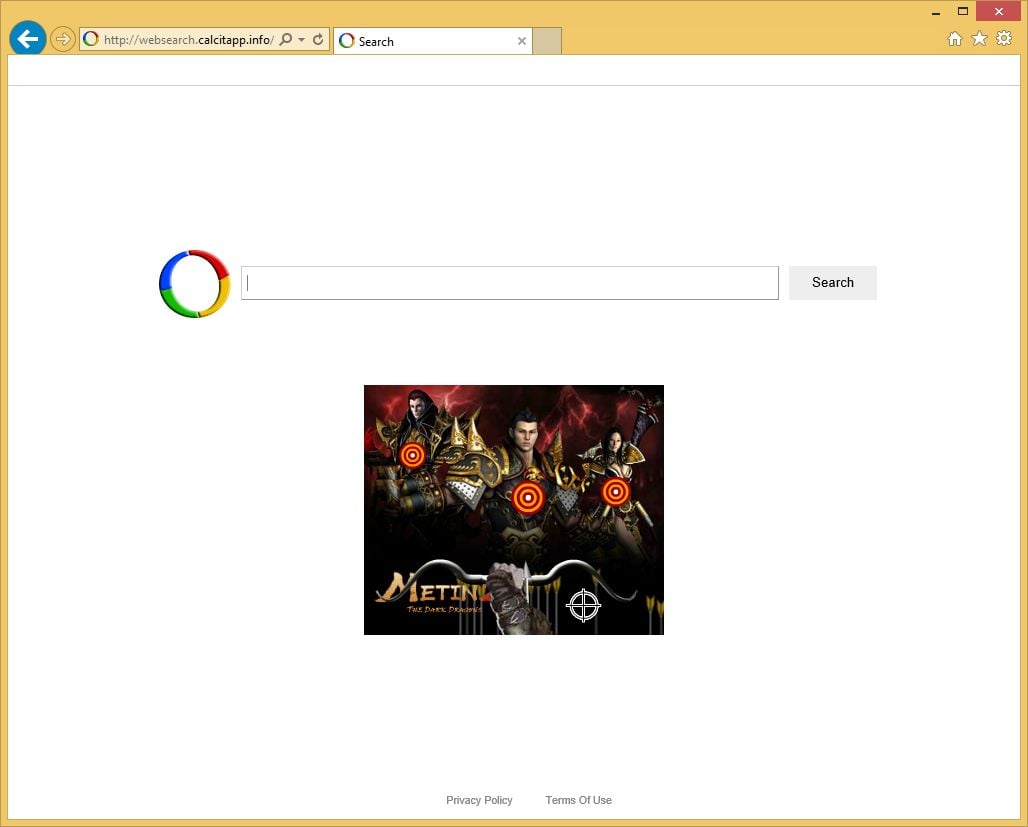 Websearch.calcitapp.info virus