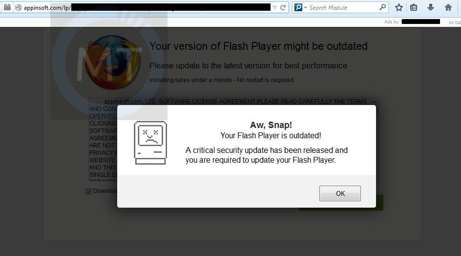 Appinsoft.com pop-up virus