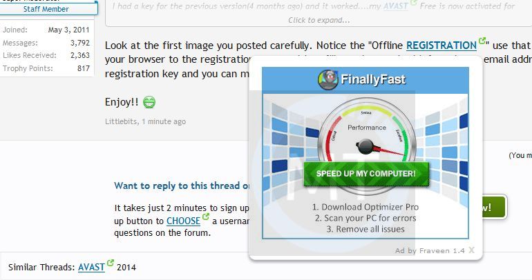 Ads by Fraveen 1.4 virus