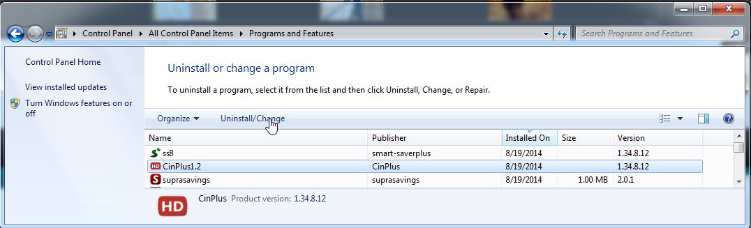 Remove Plus-HD-V1.9c from Windows