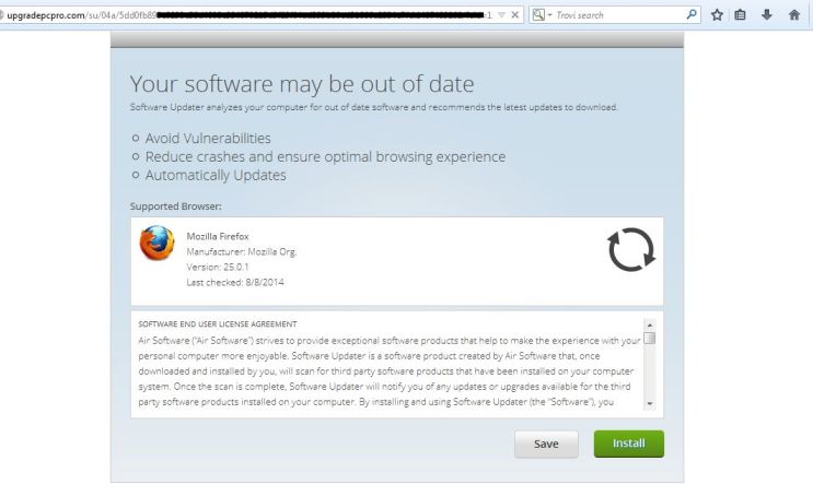 UpgradePcPro.com virus