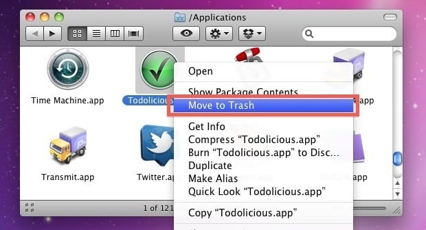 How to delete apps on macbook that won