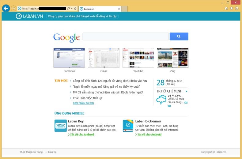 Laban.vn virus