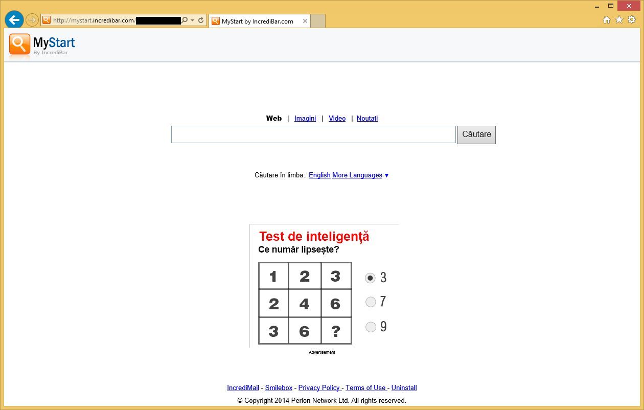 mystart incredibar com virus