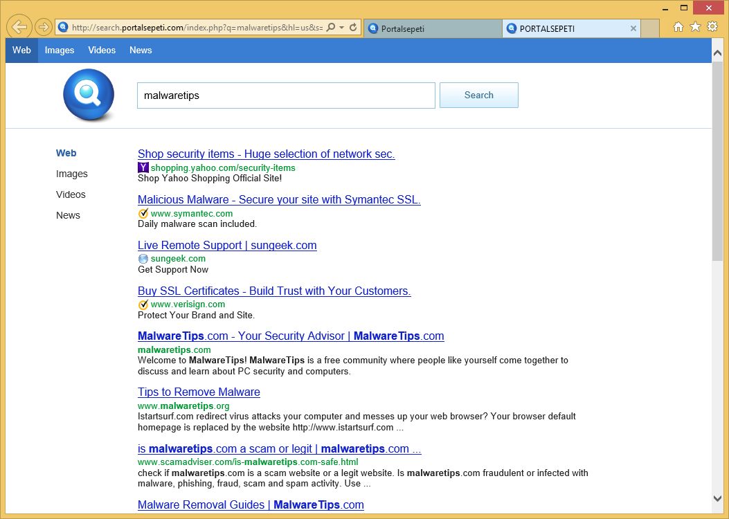 Search.Portalsepeti.com Virus