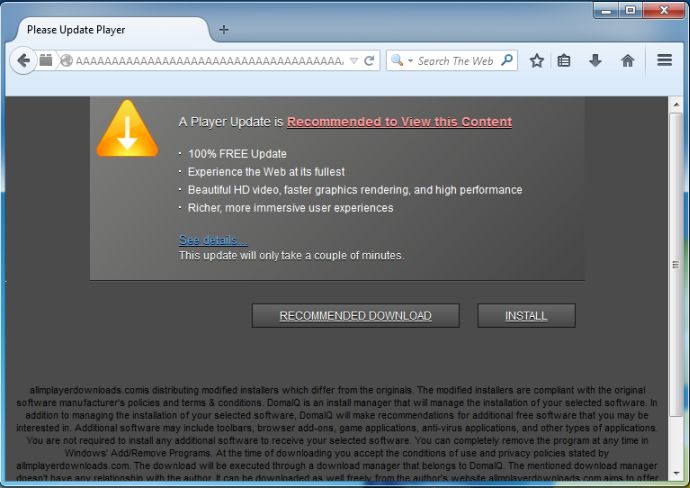 Remove Allmplayerdownloads.com Virus (Removal Guide)