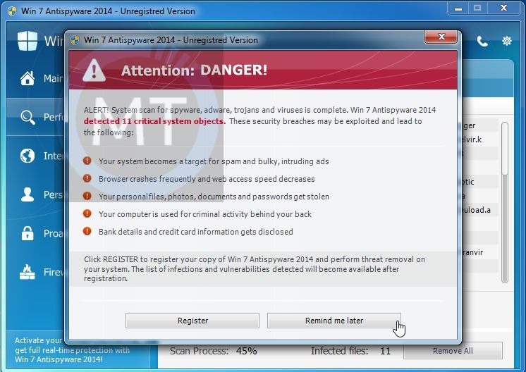 Win 7 Antispyware 2014 pop-up virus