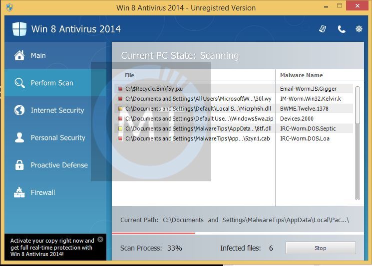 [Image: Win 8 Protection 2014 malware]