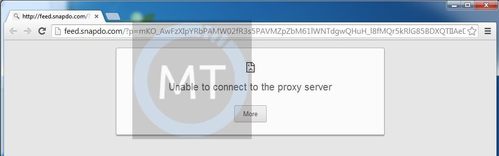 Невозможно подключиться к вирусу прокси-сервера