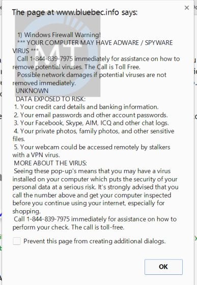 Bluebec.info virus