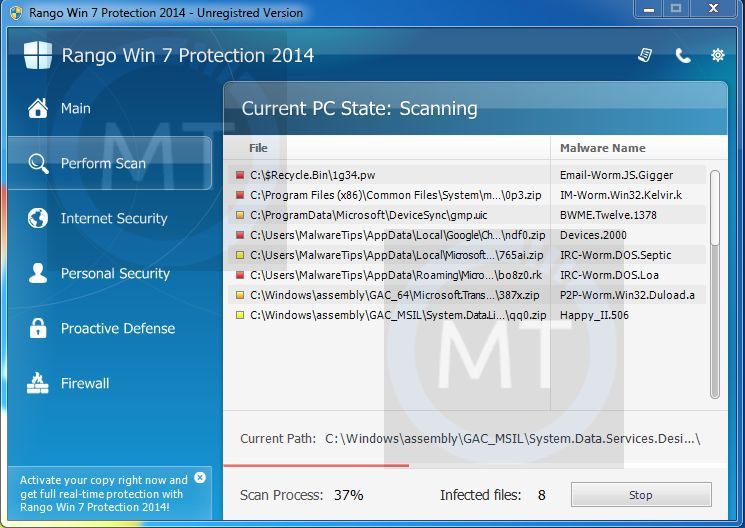 [Image: Rango Win 7 Protection 2014 virus]