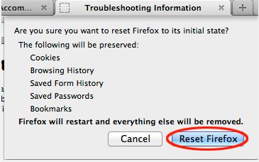 [Image: Click on the Reset Firefox button]