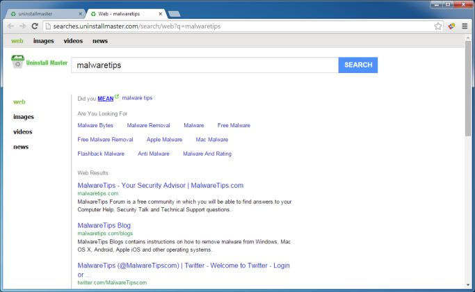 Searches.UninstallMaster.com virus