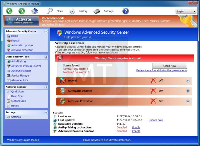 [Image: Windows AntiBreach Module malware]