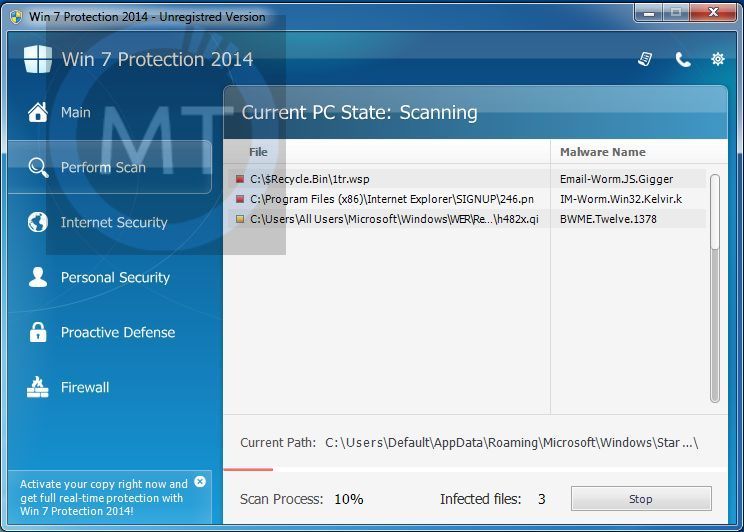 [Image: Zorton Win 7 Protection 2014 malware]