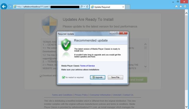 Safedownloadsrus111.com virus