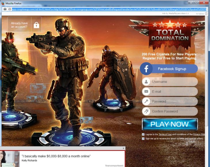 App.couplineup.com pop-up virus