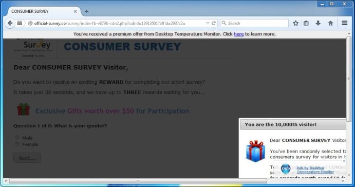 Officialsurvey.securedsurveys.com virus