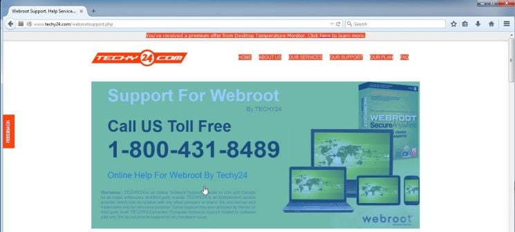 Techy24.com pop-up virus