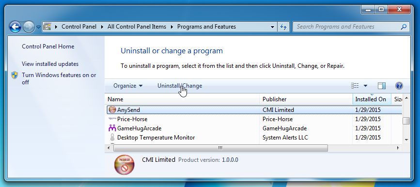 Remove AnySend from Windows