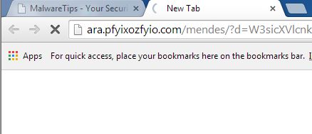 Ara.pfyixozfyio.com virus