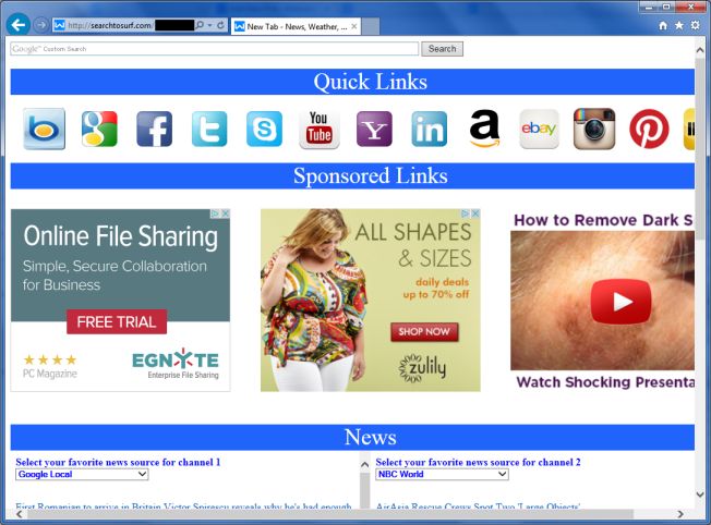 SearchToSurf.com virus