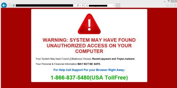 Remove Attention! Your Computer Is In Danger Pop-up Scam