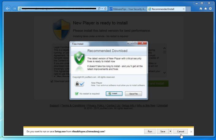 New Player is ready to install virus