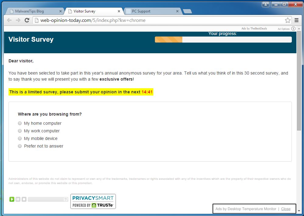 Web-opinion-today.com virus