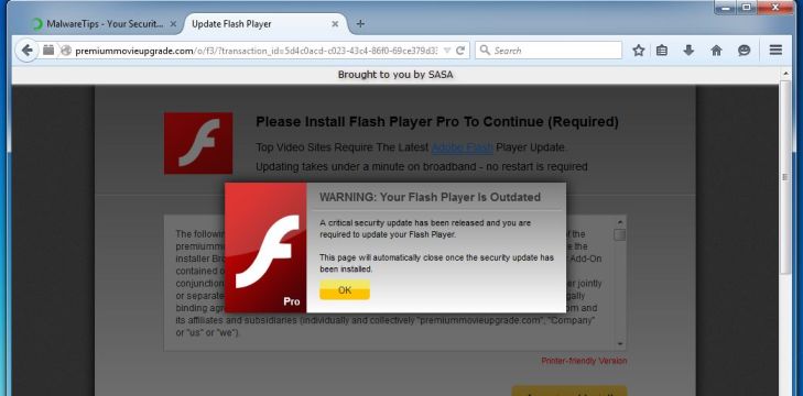 premiummovieupgrade.com virus