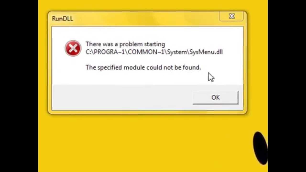 how to fix rundll error windows 10