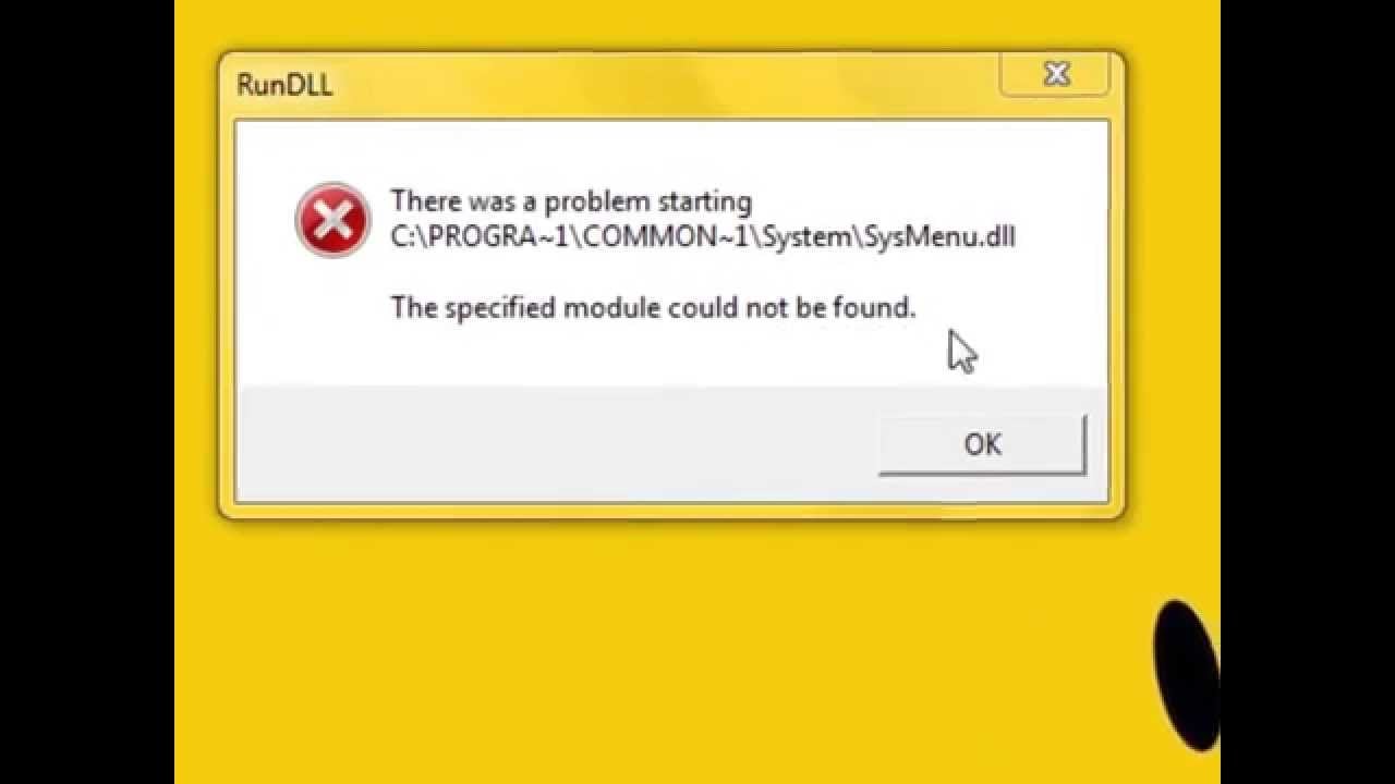 windows 10 rundll error