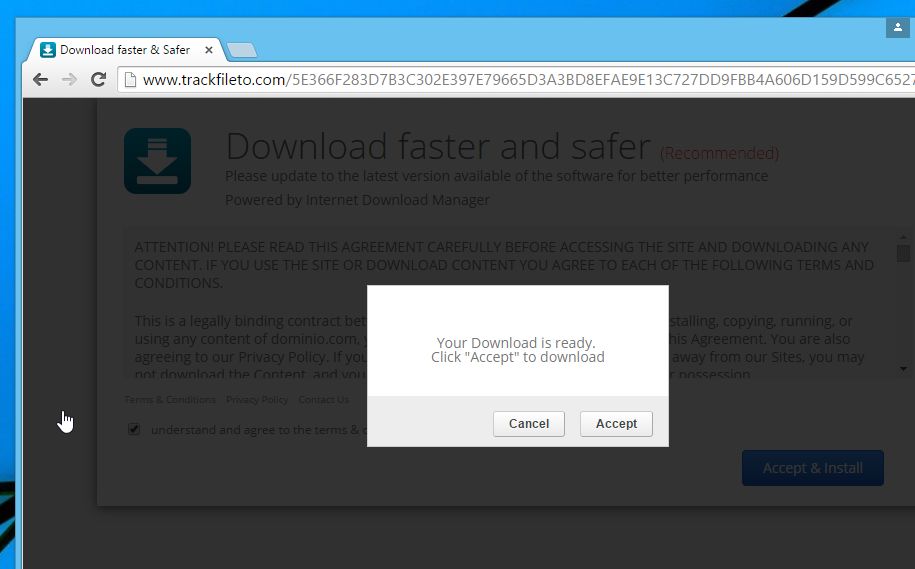 Trackfileto.com virus