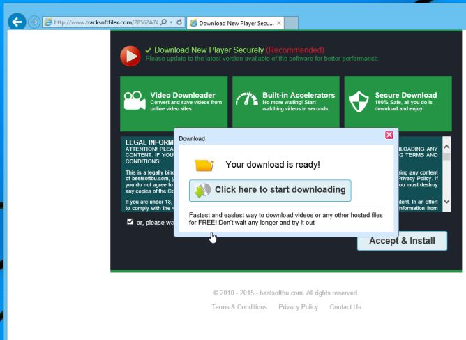 Tracksoftfilex.com virus