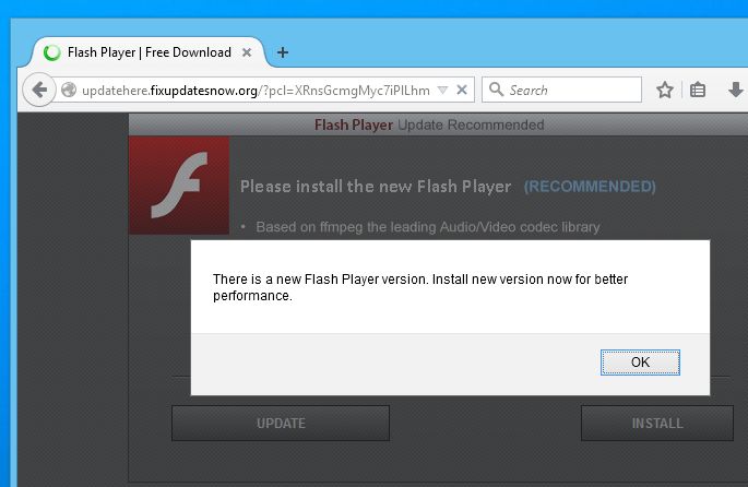 updatehere.fixupdatesnow.org virus