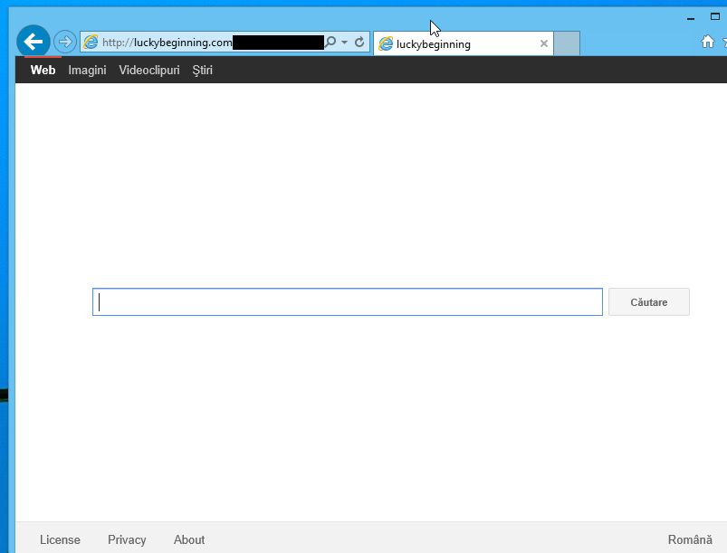 luckybeginning.com Virus